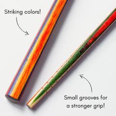 Totally Bamboo Baltique® Marrakesh Collection Reusable Chopsticks, Set of 4 Pairs