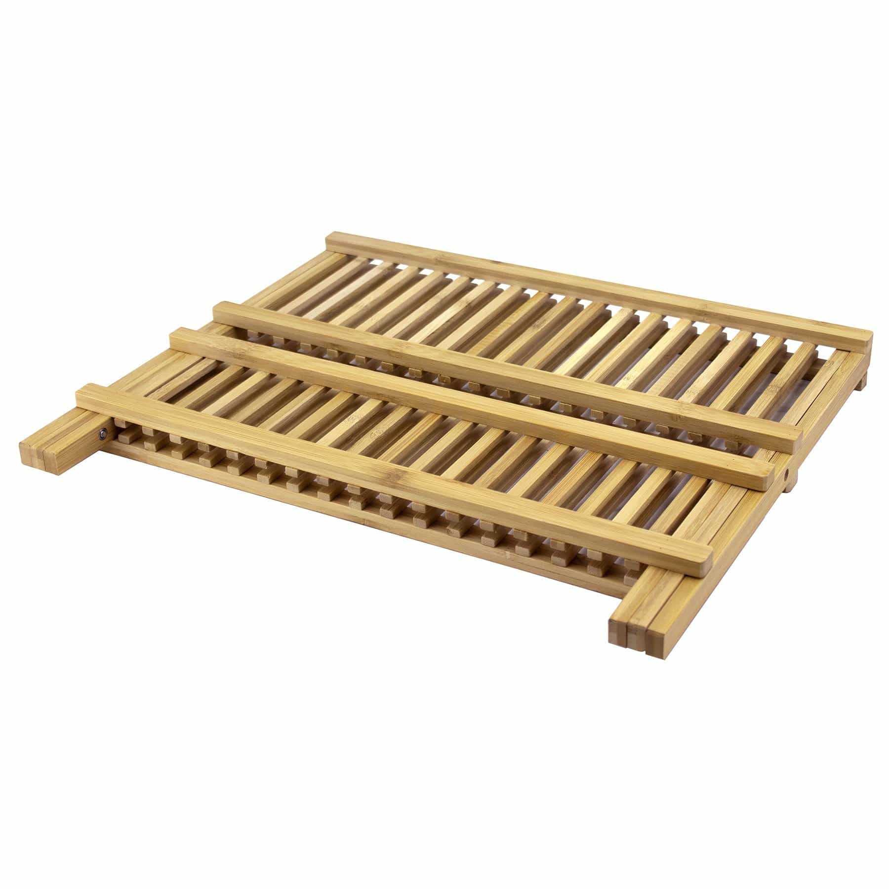 iDesign Brown Bamboo Dish Drying Rack - Ace Hardware