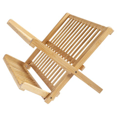 Totally Bamboo Compact Collapsible Bamboo Dish Drying Rack