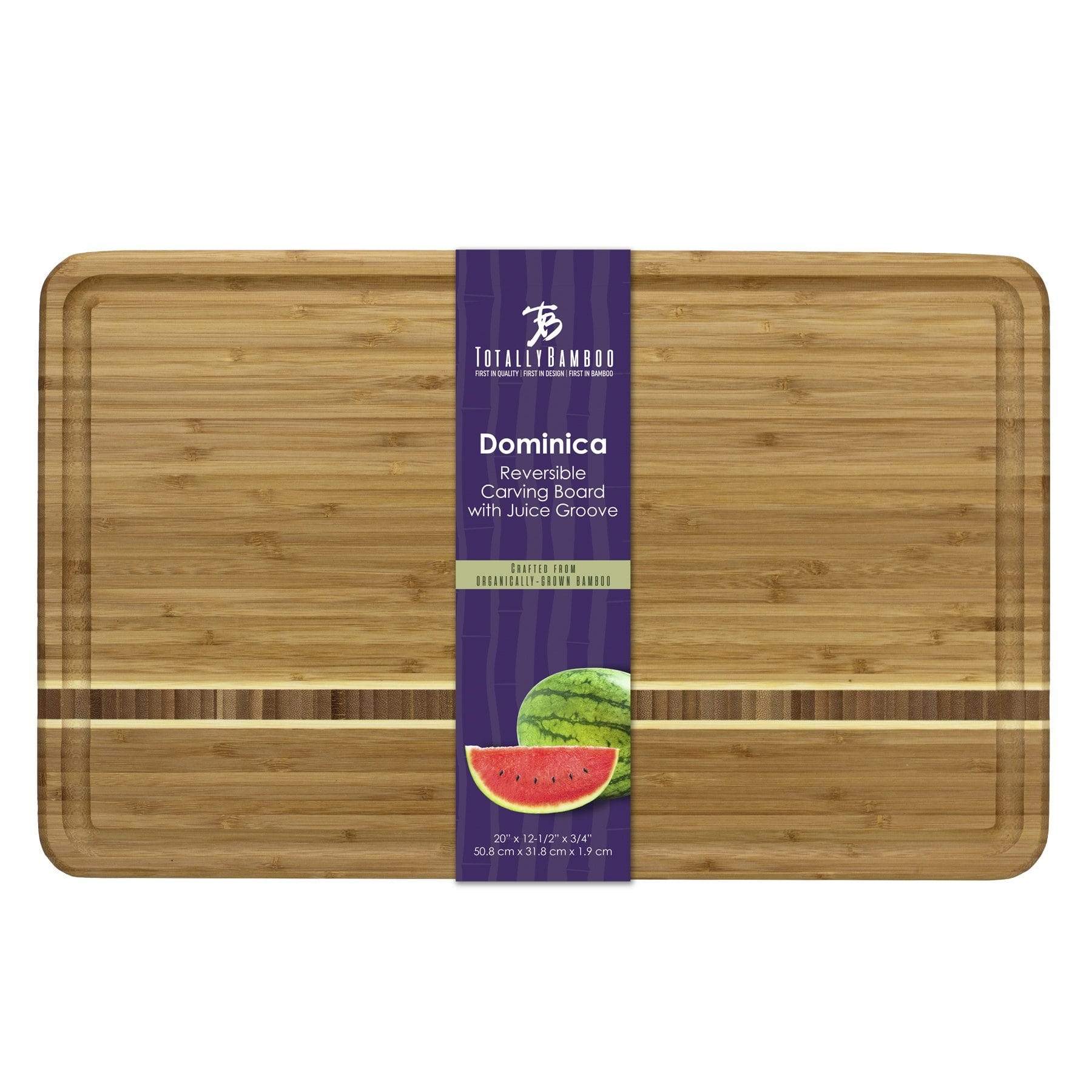 Totally Bamboo Dominica Carving Board, 20-5/8" x 12-1/2"