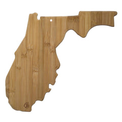 Totally Bamboo Florida State Shaped Bamboo Serving and Cutting Board
