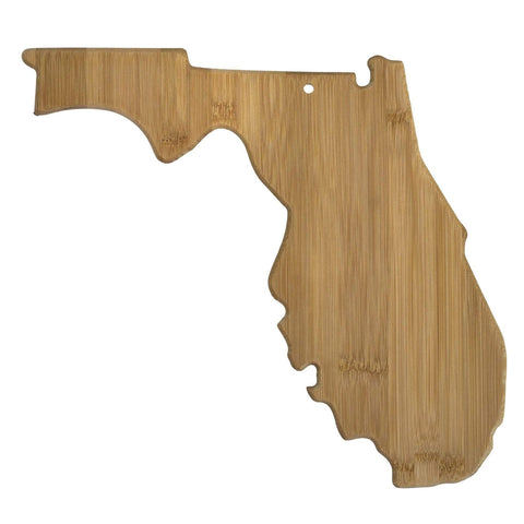 Totally Bamboo Florida State Shaped Bamboo Serving and Cutting Board