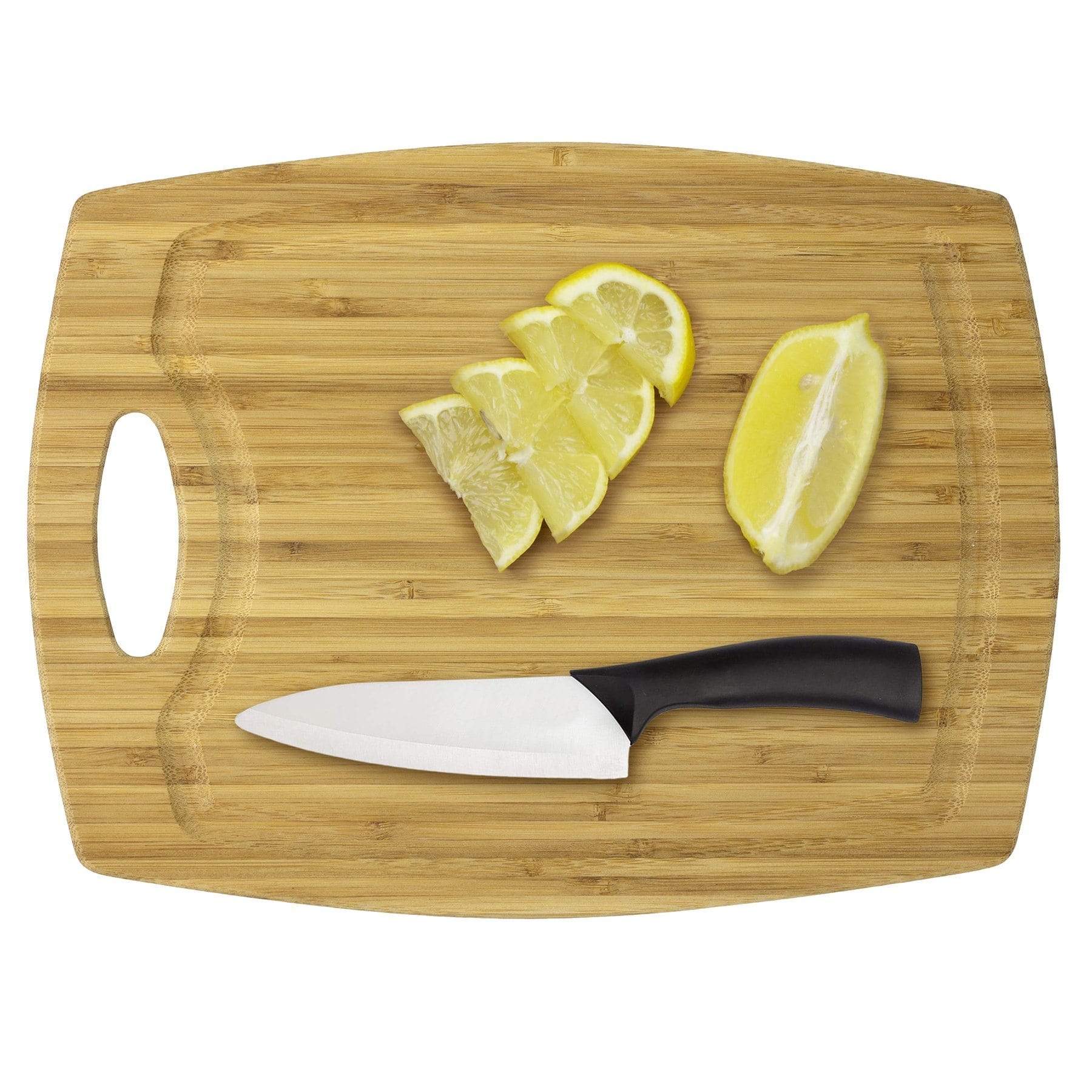 Totally Bamboo GreenLite™ Dishwasher Safe Bamboo Cutting Board, "Cascade" Series 12" x 9"