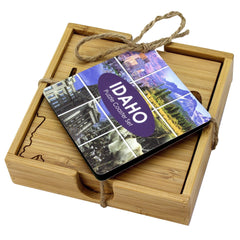 Totally Bamboo Idaho State Puzzle 4-Pc. Coaster Set with Case