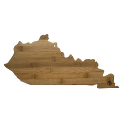 Totally Bamboo Kentucky State Shaped Bamboo Serving and Cutting Board