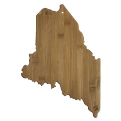 Totally Bamboo Maine State Shaped Bamboo Serving and Cutting Board