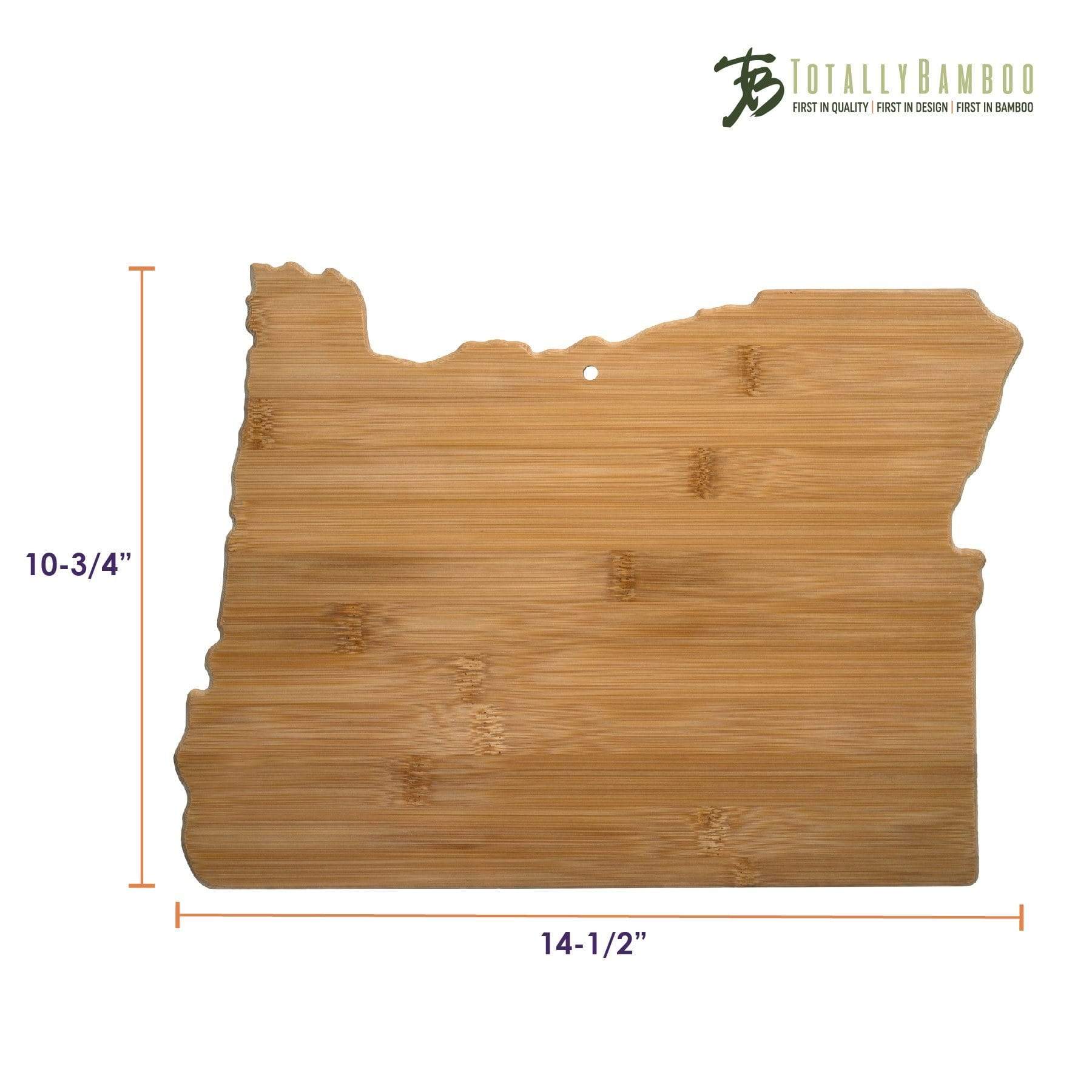 Oregon State Shaped Bamboo Serving and Cutting Board