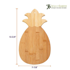 Totally Bamboo Pineapple Shaped Serving and Cutting Board, 14-3/8" x 7-1/2"
