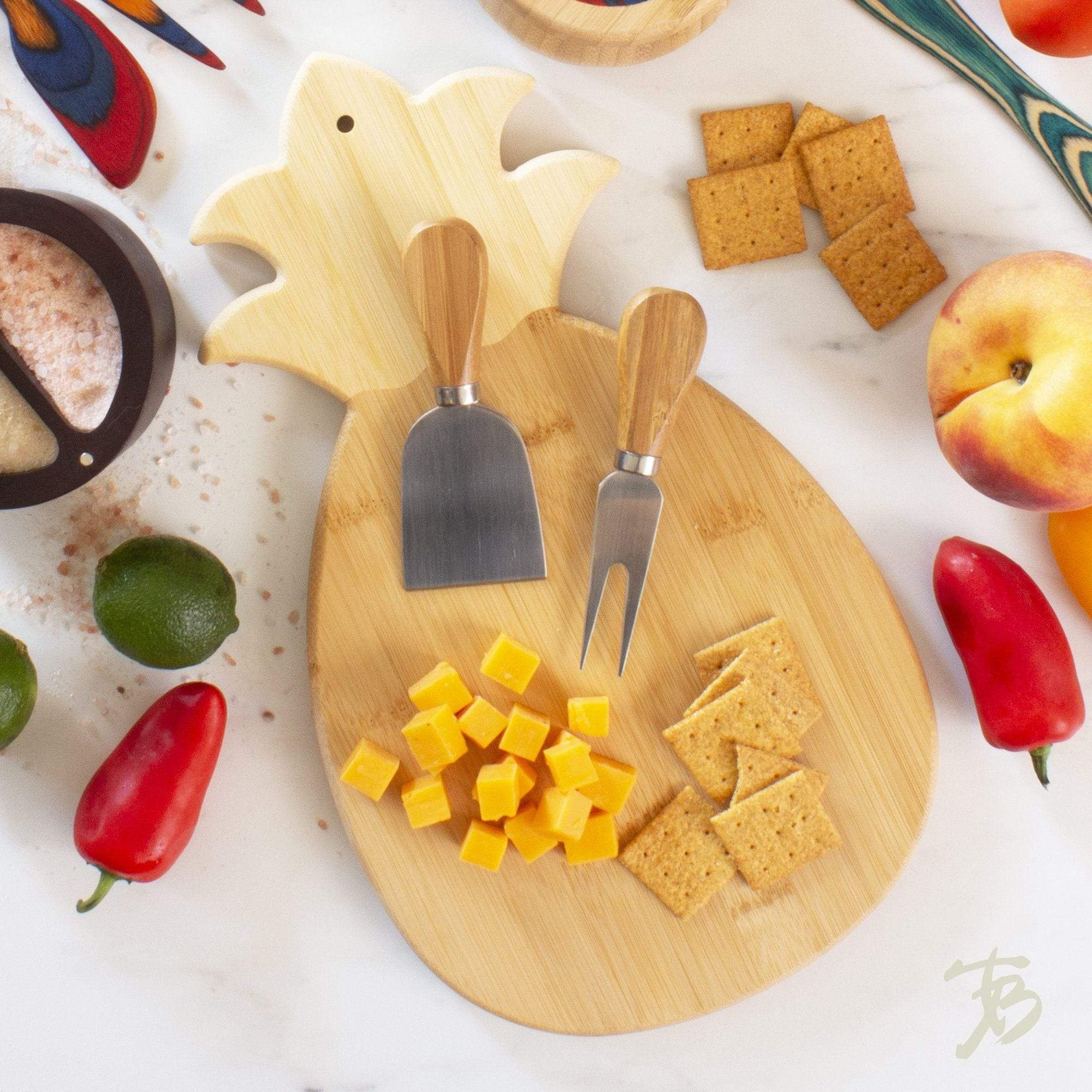 Totally Bamboo Pineapple Shaped Cutting & Serving Board