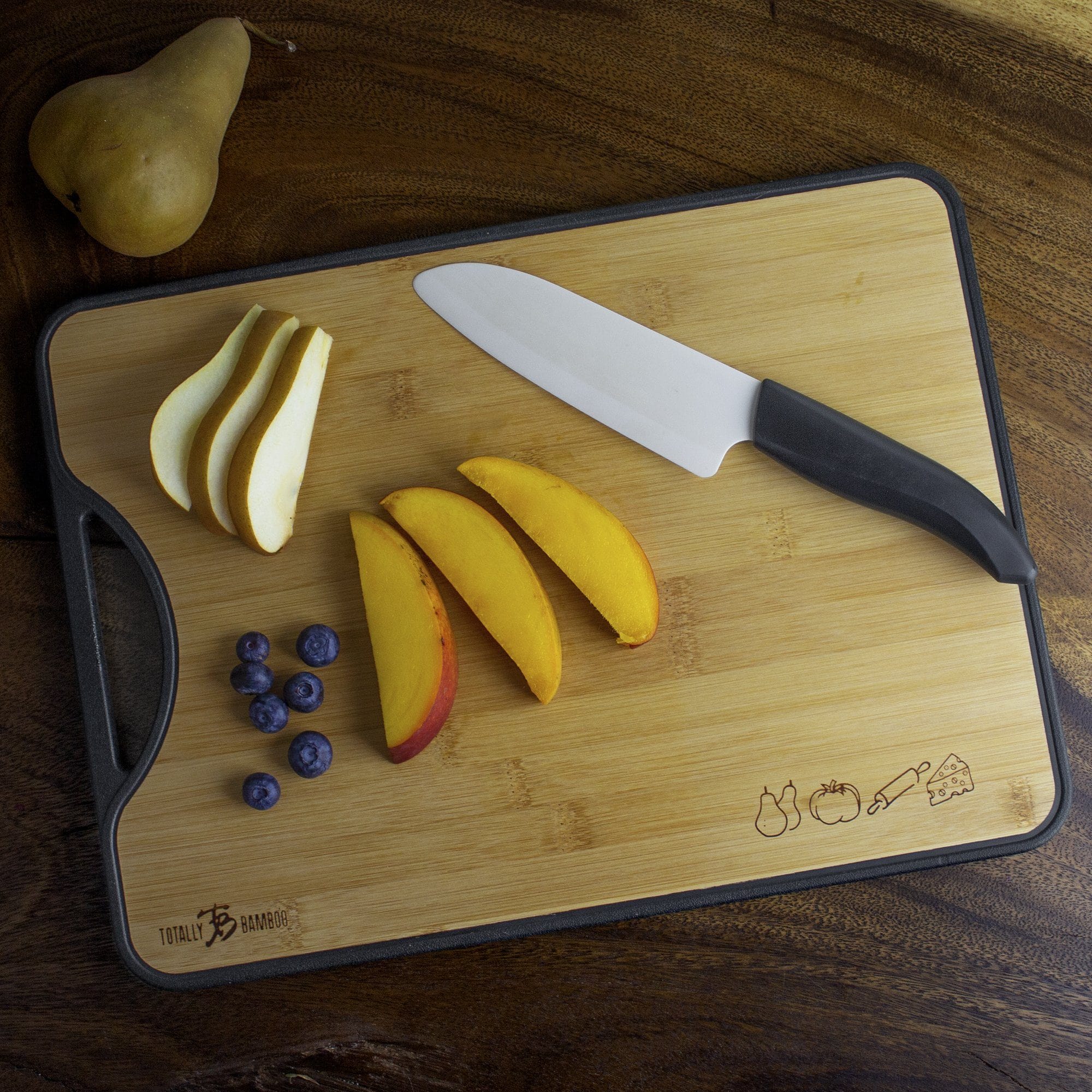 Totally Bamboo Reversible Poly-Boo Cutting Board