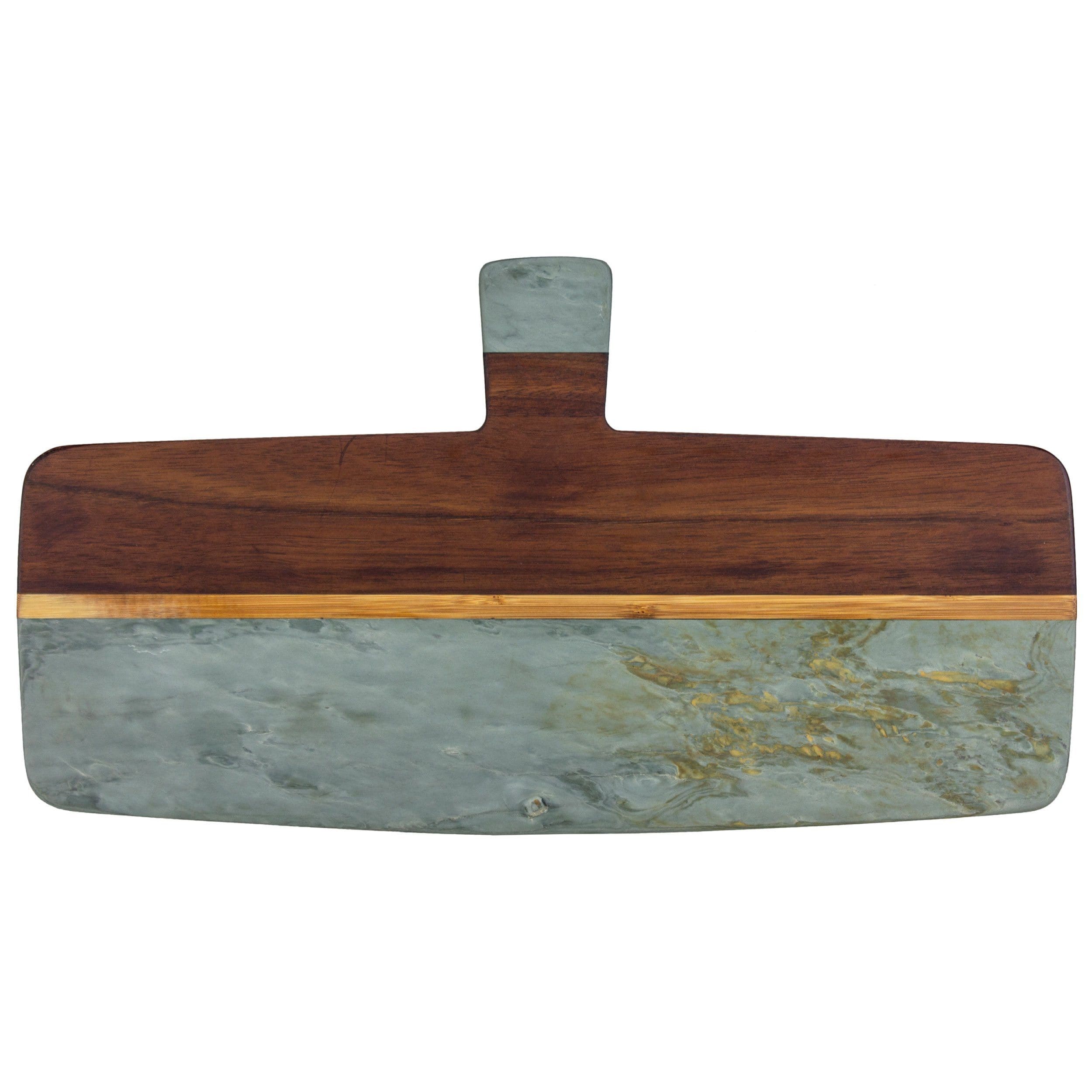 TOTALLY BAMBOO Rock & Branch® Series Slate and Acacia Serving Paddle, 17-7/8" x 9-7/8"