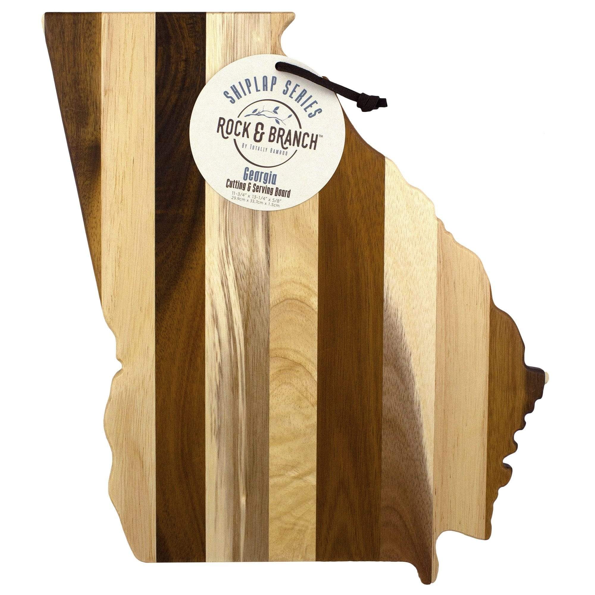 Totally Bamboo Rock & Branch® Shiplap Series Georgia State Shaped Wood Serving and Cutting Board