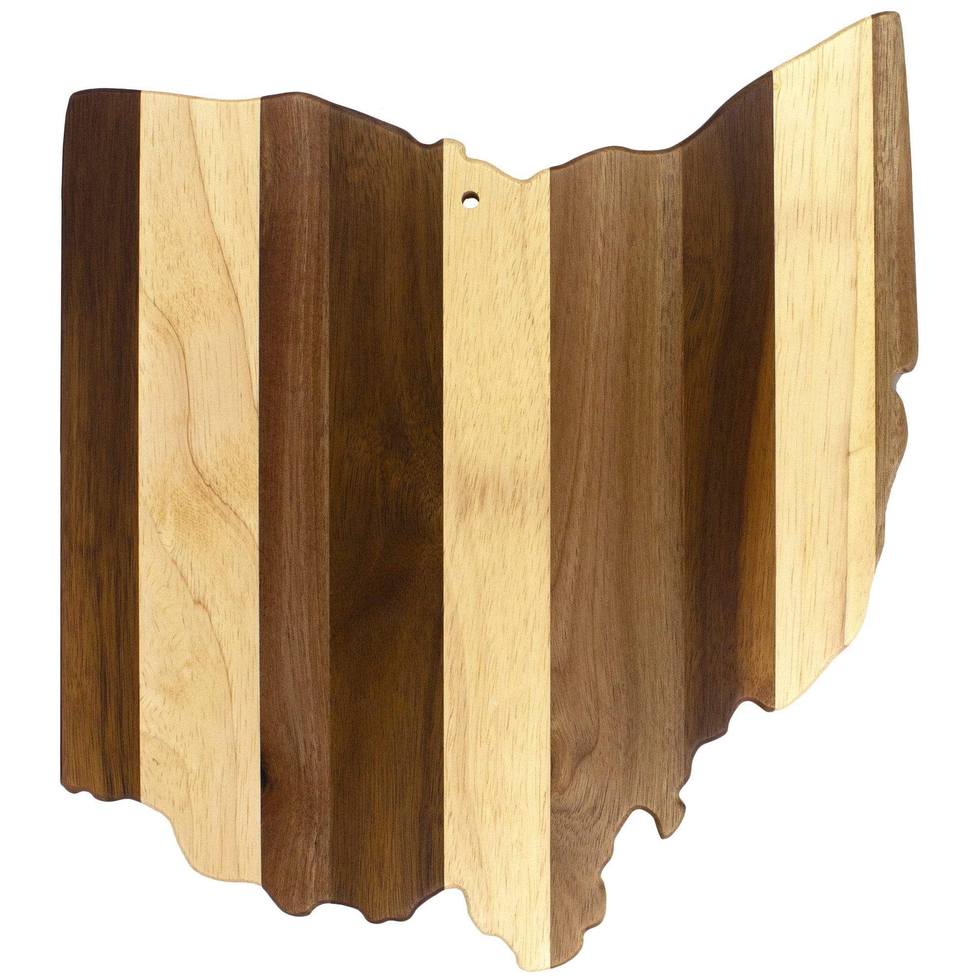 Totally Bamboo Rock & Branch® Shiplap Series Ohio State Shaped Wood Serving and Cutting Board