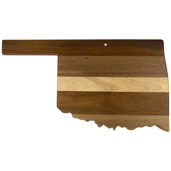 Totally Bamboo Rock & Branch® Shiplap Series Oklahoma State Shaped Wood Serving and Cutting Board