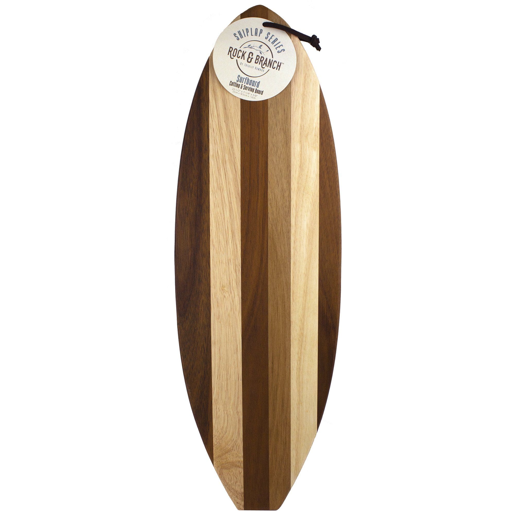 Surfboard shaped cutting boards