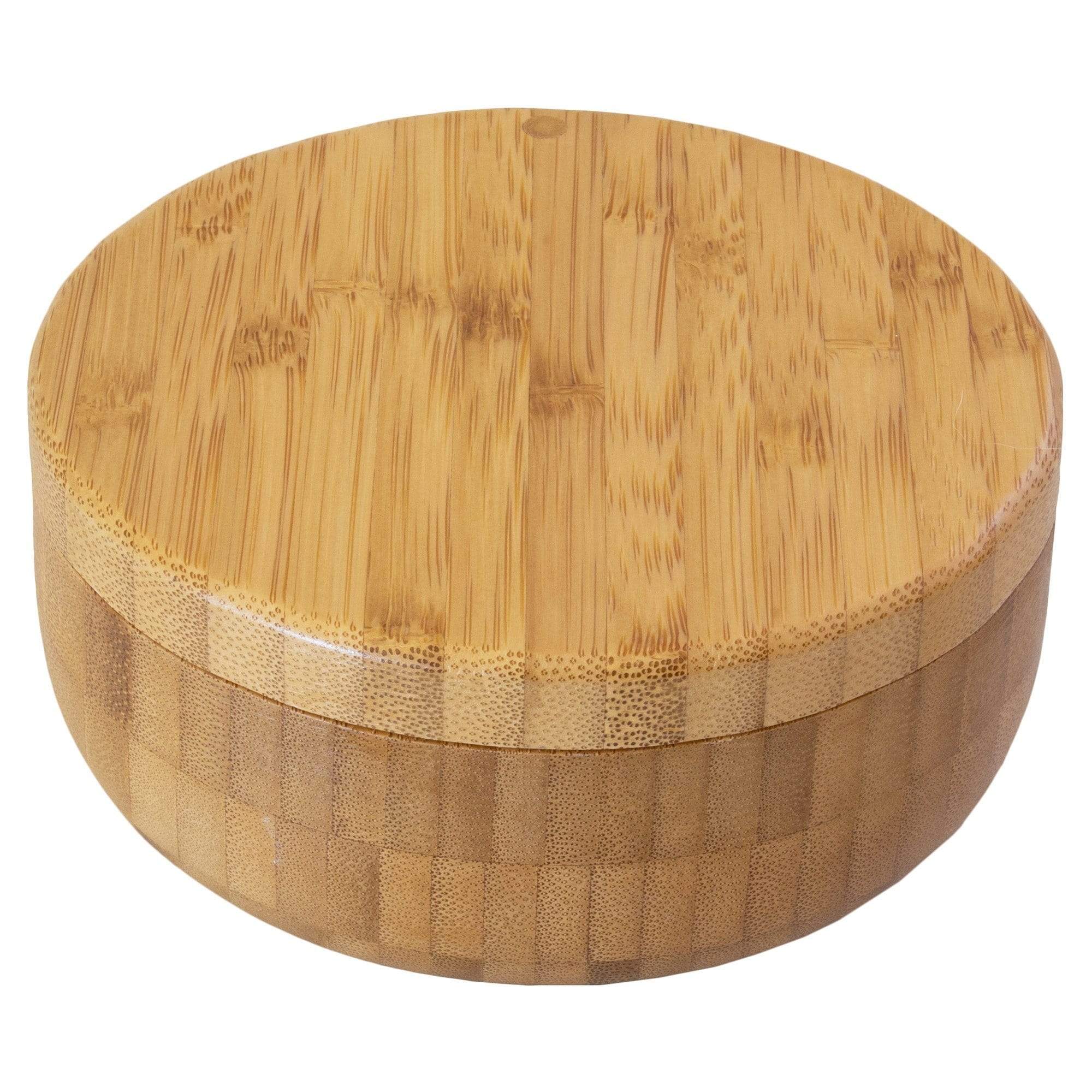 Totally Bamboo Salt Keeper Duet Bamboo Salt Box with Magnetic Swivel Lid