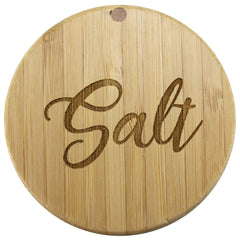 Totally Bamboo "Salt" Script Engraved Salt Box