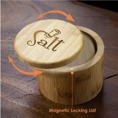 Totally Bamboo "Salt Shaker" Engraved Salt Box