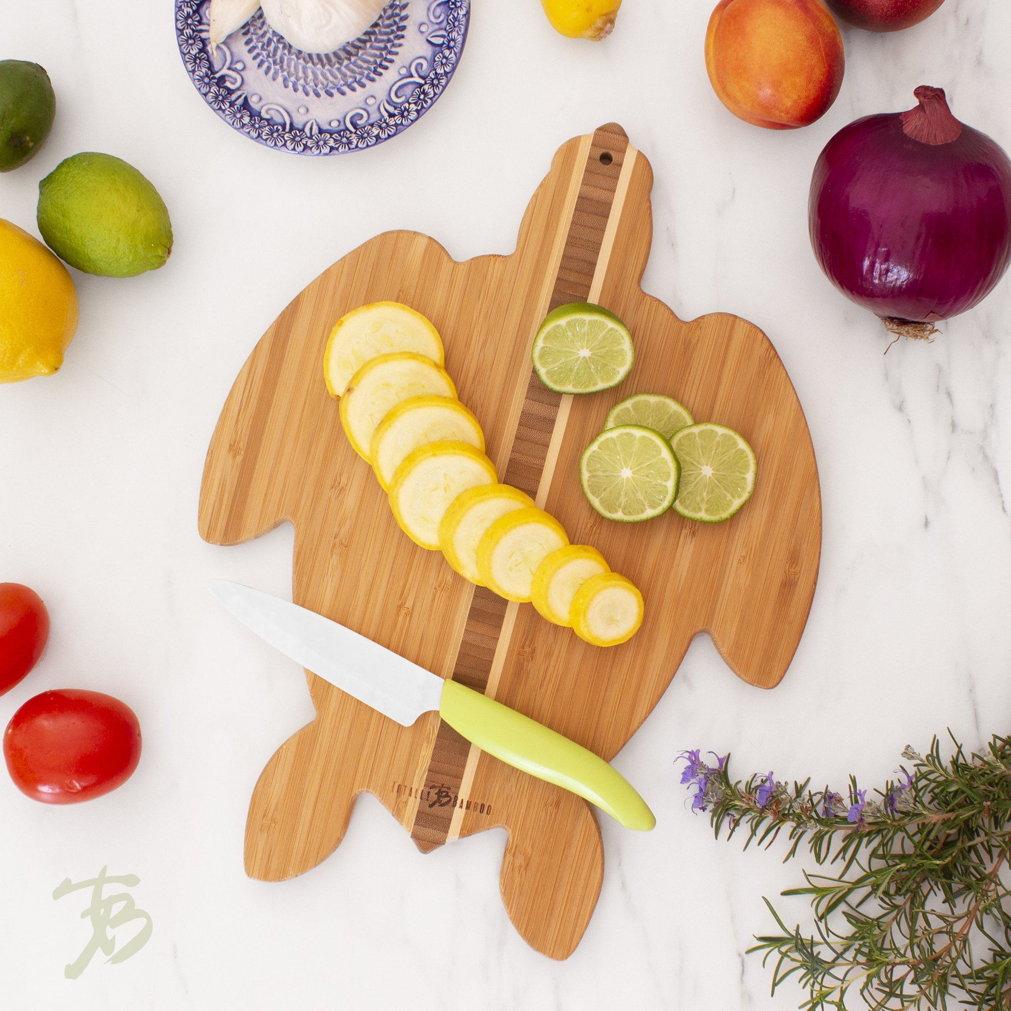 Totally Bamboo Sea Turtle Bamboo Cutting/Serving Board