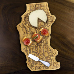 Totally Bamboo Seattle City Life Bamboo Serving and Cutting Board