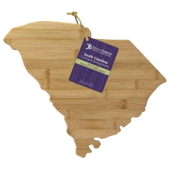 Totally Bamboo South Carolina State Shaped Bamboo Serving and Cutting Board