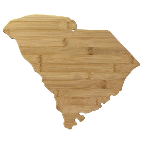 Totally Bamboo South Carolina State Shaped Bamboo Serving and Cutting Board