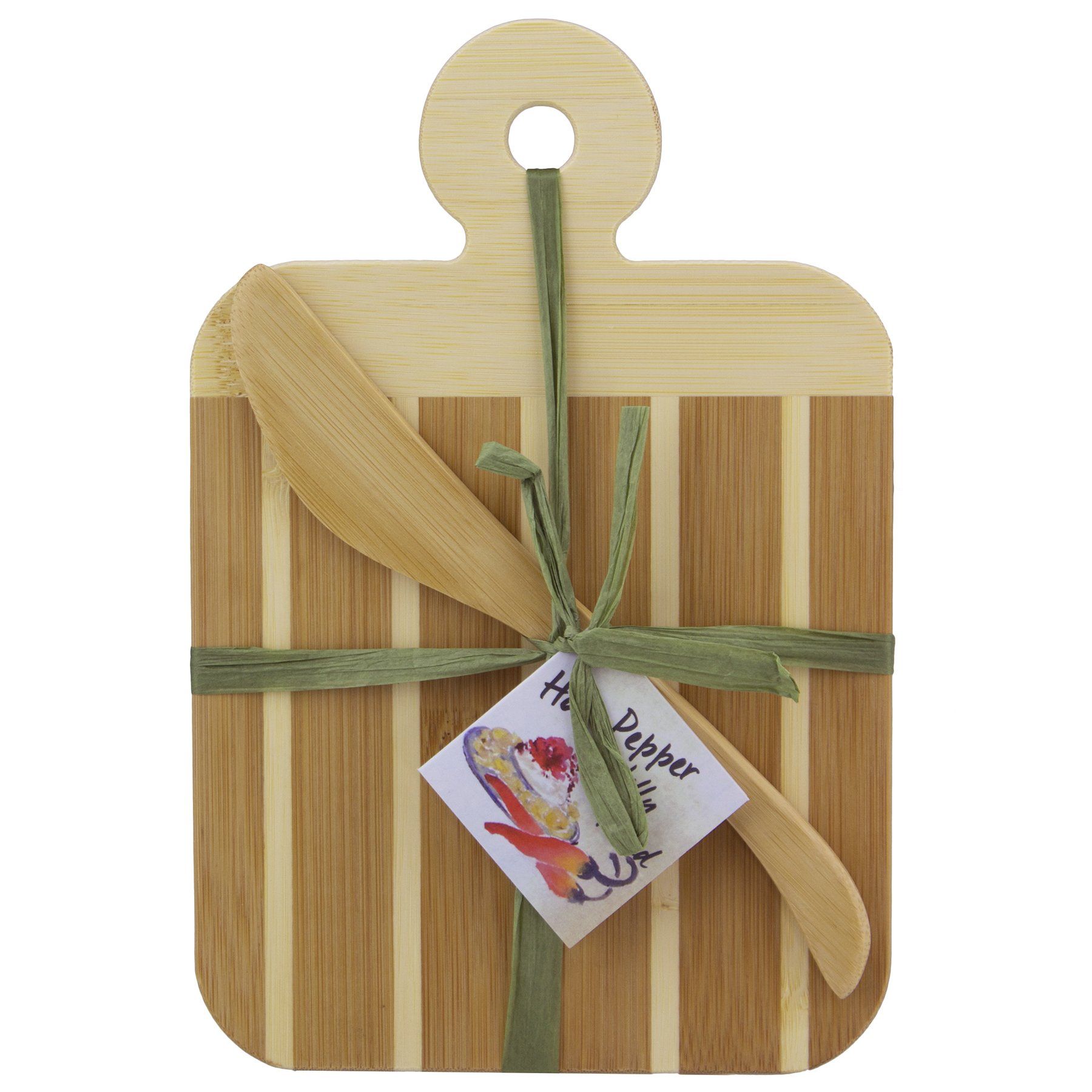 Totally Bamboo 2-Piece Stripe Cutting Board Set