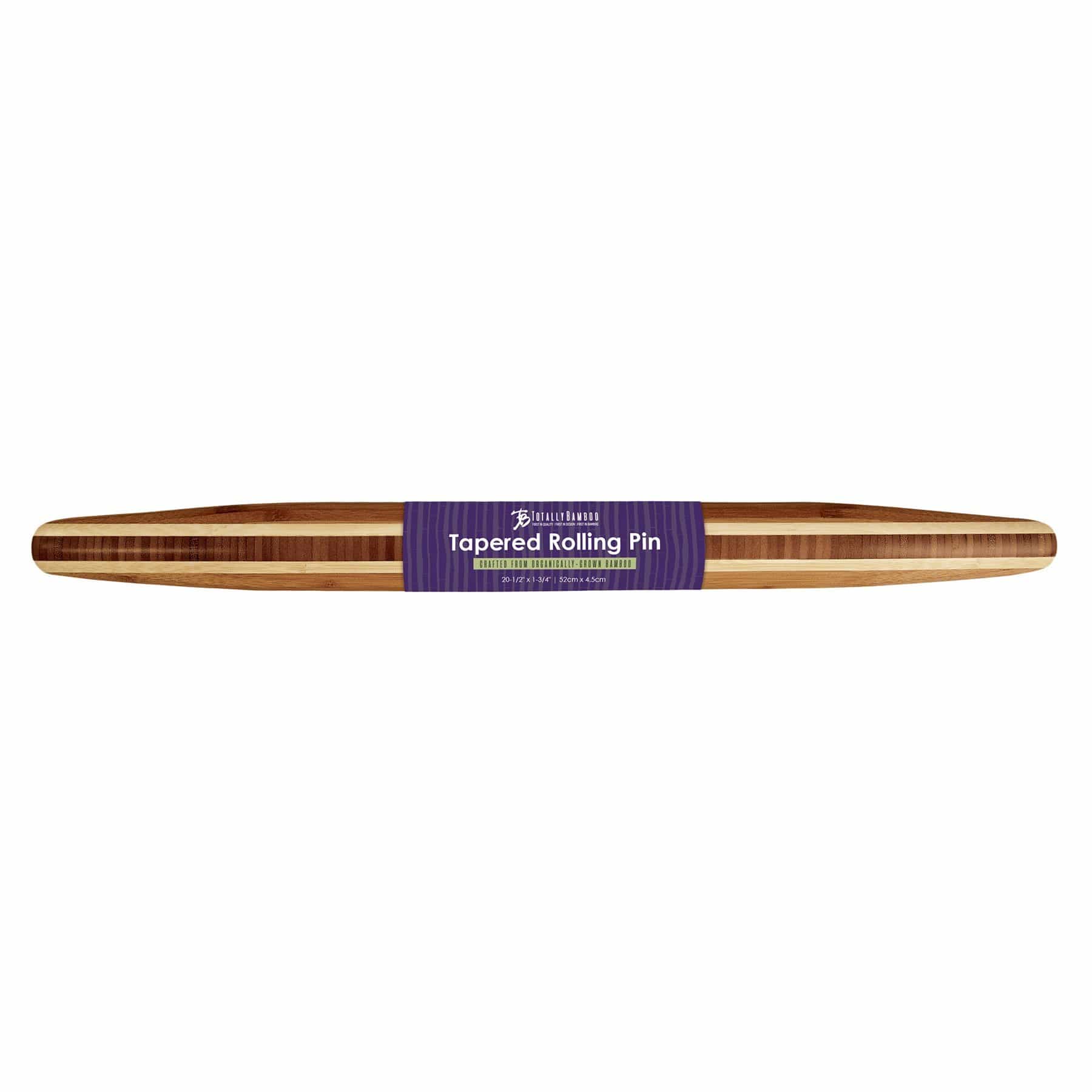 Totally Bamboo Tapered Rolling Pin, 20-1/2" x 1-3/4"