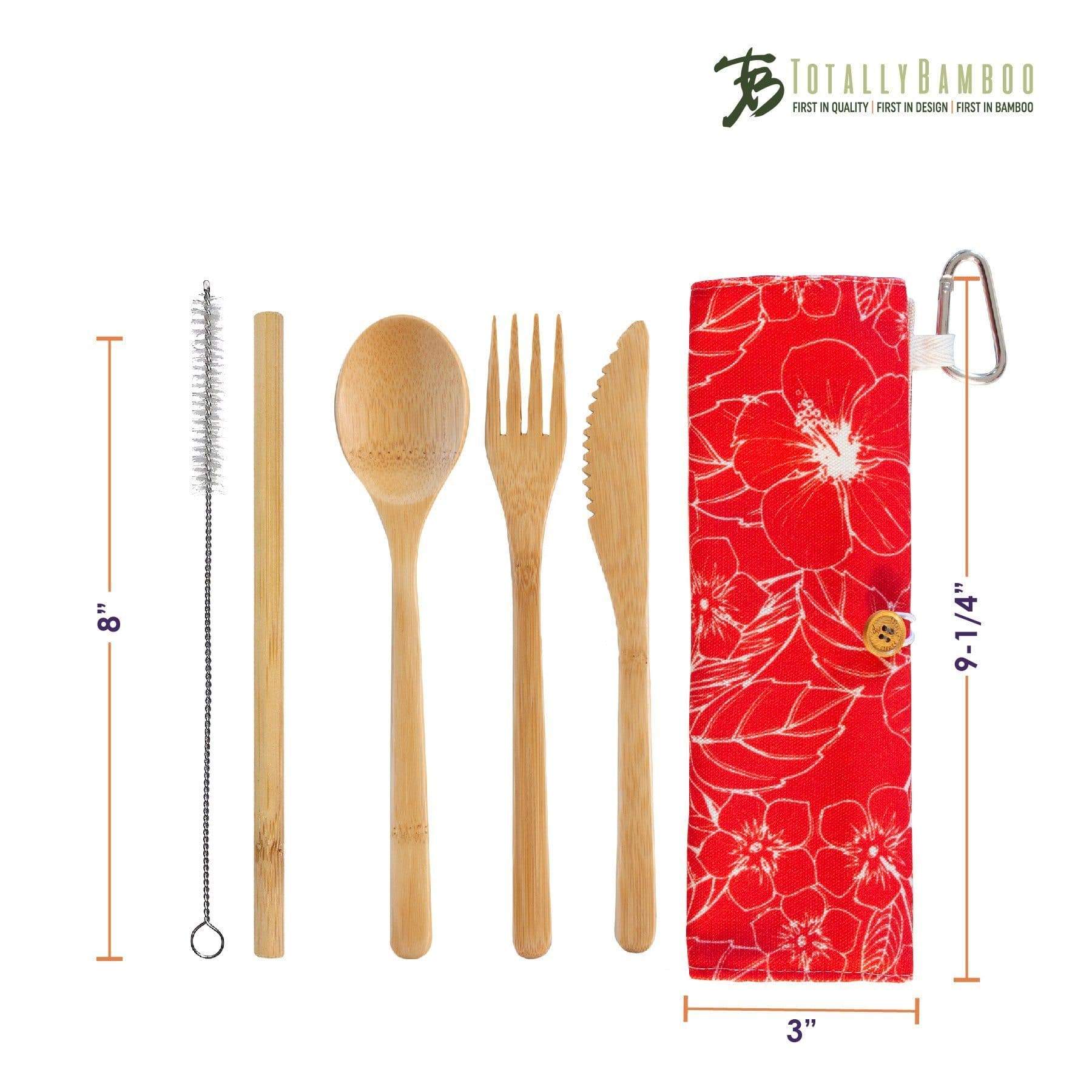 9 Pcs Travel Silverware Set with Case Reusable Camping Eating
