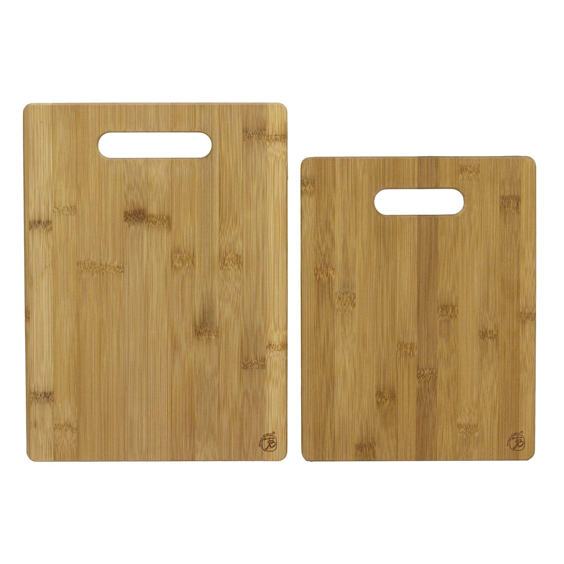 Small Bamboo Wood Cutting Board Set (2 Pieces) – Mini Lightweight Wooden  Cutting Board- BPA Free