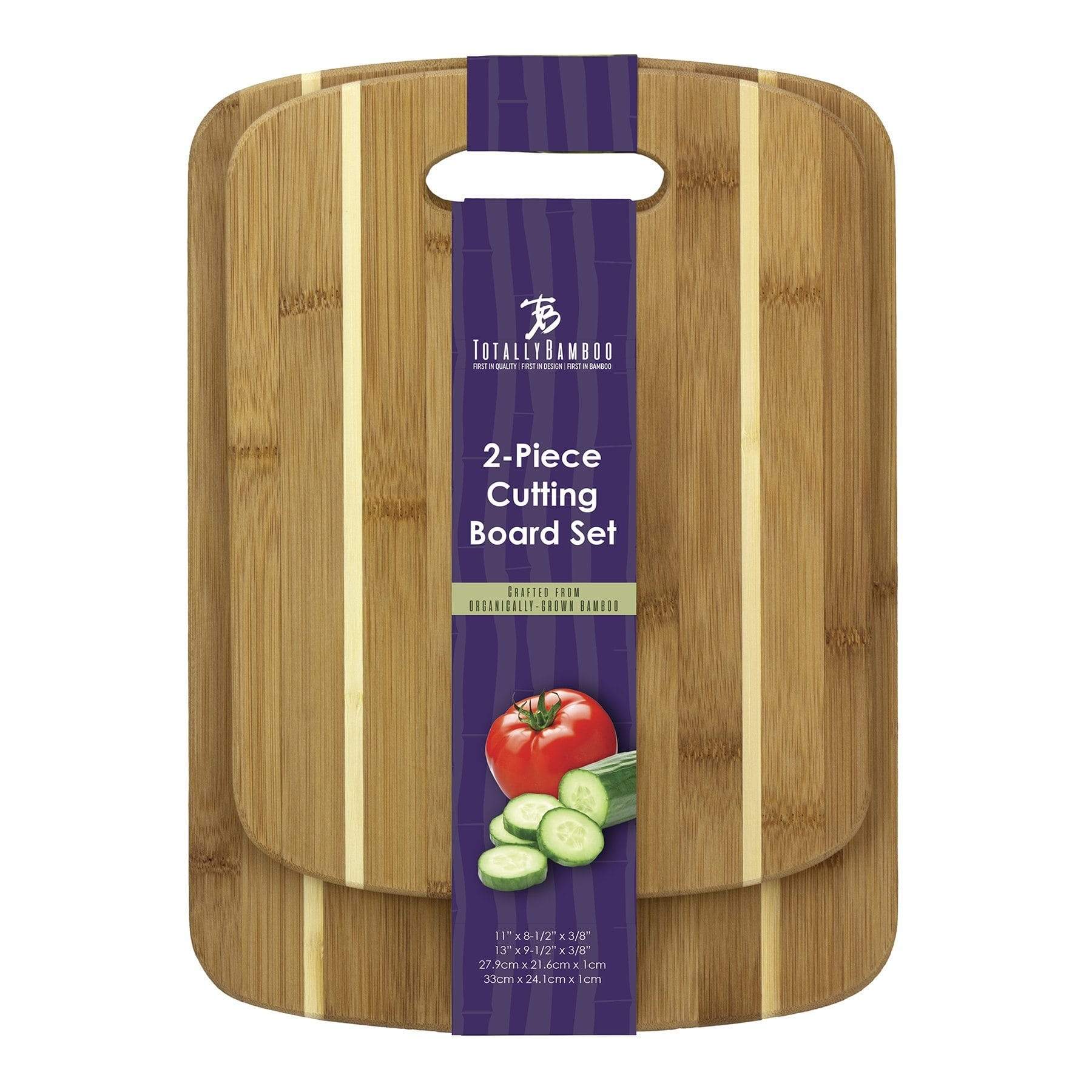 at Home 2-Piece Bamboo Cutting Board Set