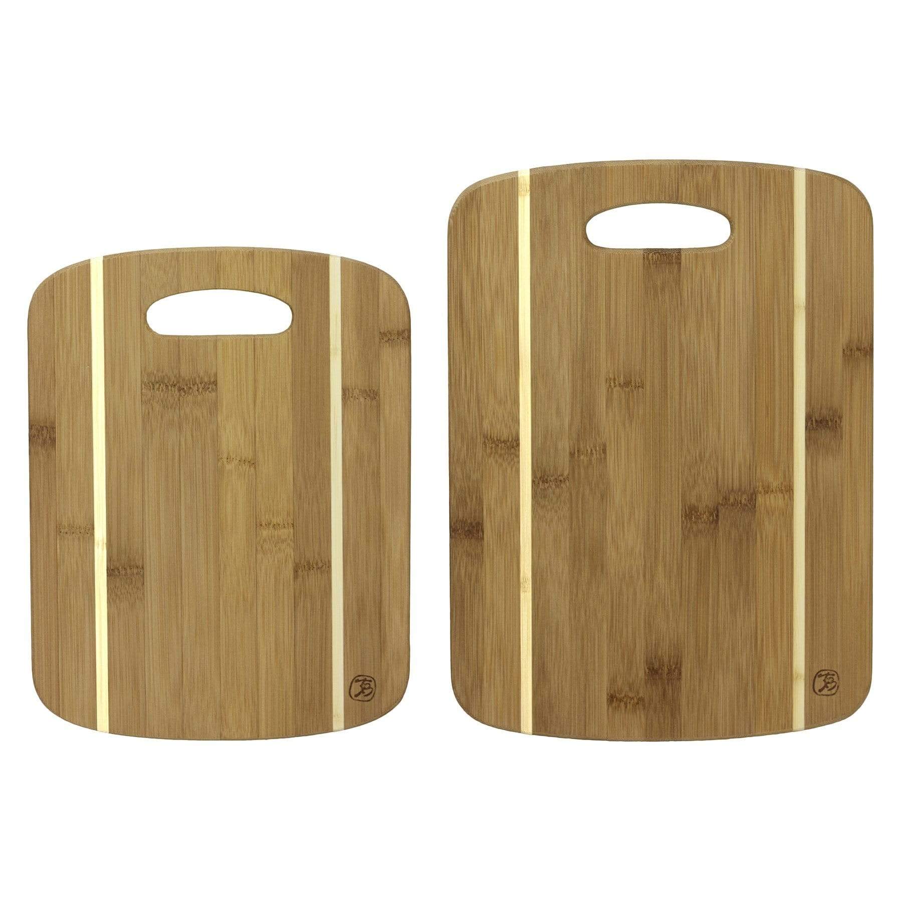 Set of 2 bamboo cutting boards