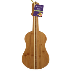 Totally Bamboo Ukulele Shaped Serving and Cutting Board, 22" x 9"