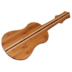 Totally Bamboo Ukulele Shaped Serving and Cutting Board, 22" x 9"