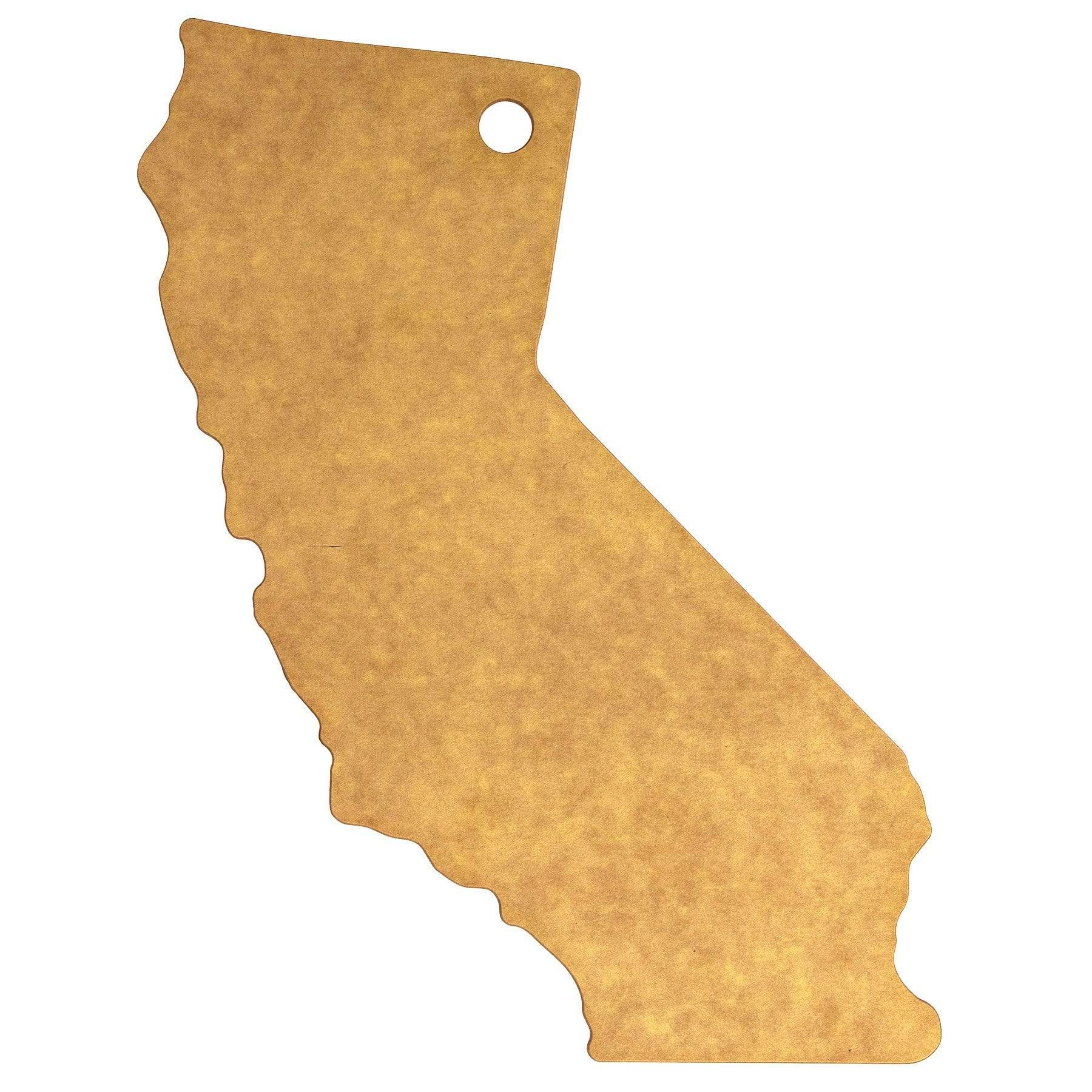Totally Bamboo Vellum™ California Shaped Wood Paper Composite Serving and Cutting Board, 14-1/4" x 11" | Dishwasher Safe