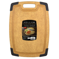 Totally Bamboo Vellum™ Wood Paper Composite Cutting Board with Juice Groove, 14-3/4" x 10-5/8" | Dishwasher Safe | Non-Skid