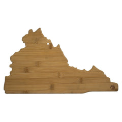 Totally Bamboo Virginia State Shaped Bamboo Serving and Cutting Board